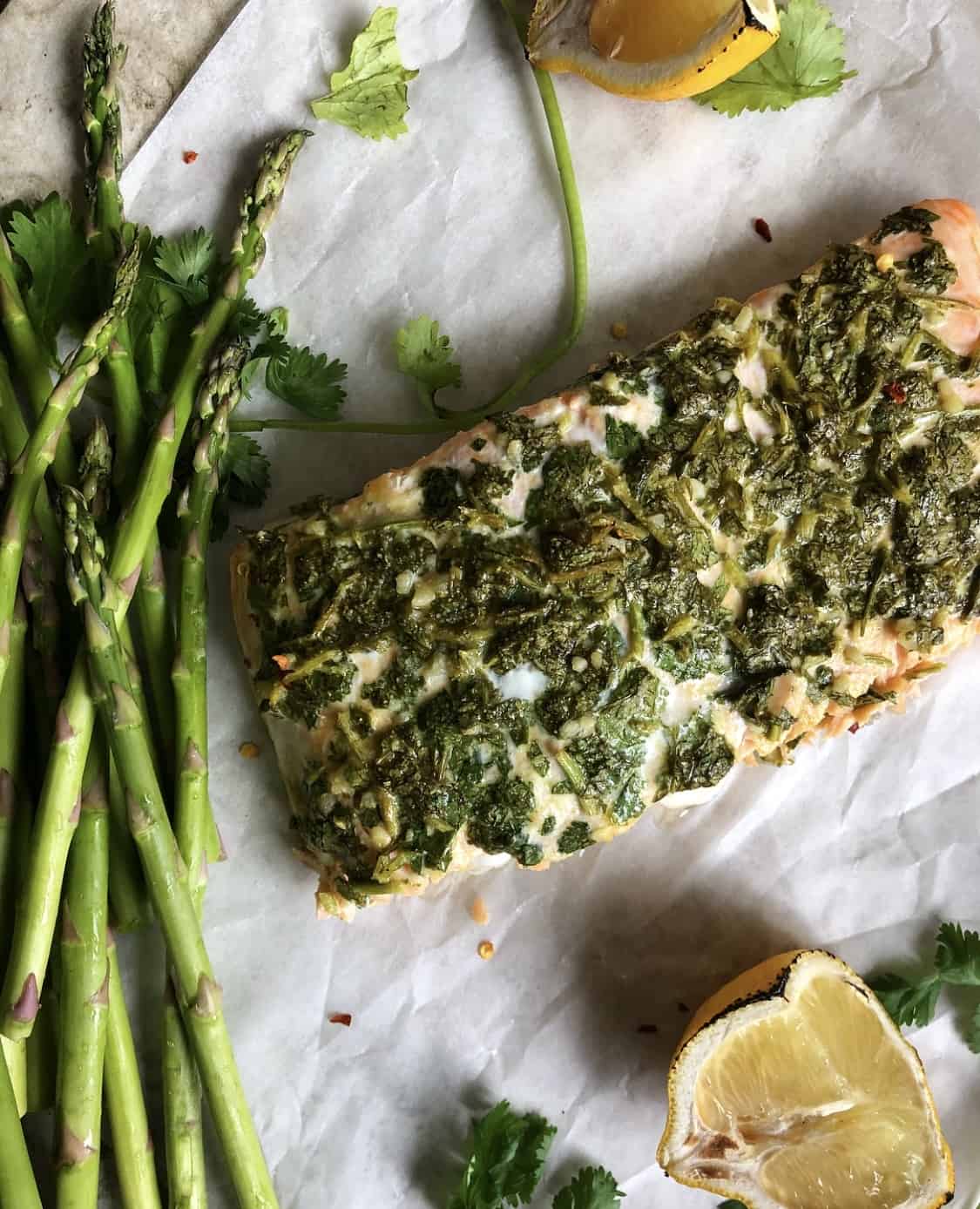 herb crusted salmon