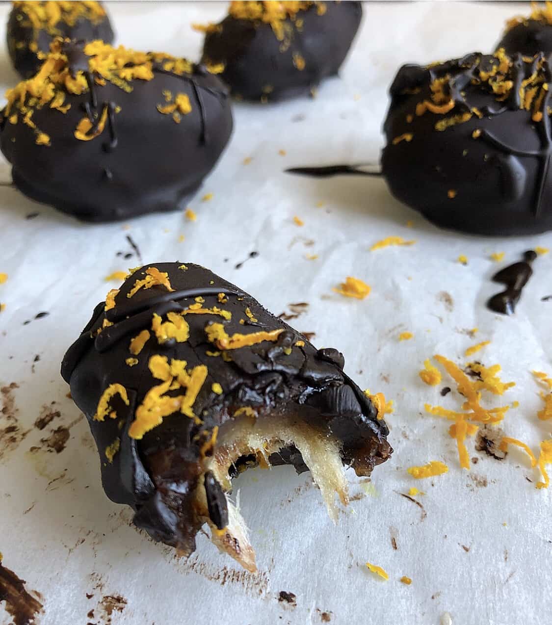 chocolate covered stuffed dates