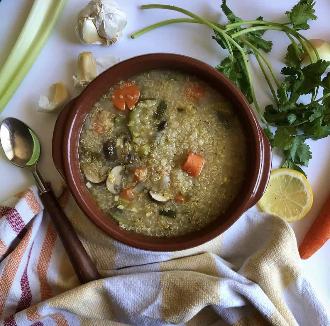 quinoa veggie soup