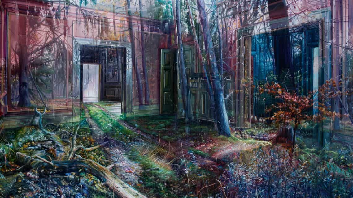 Multi-Layered Oil Paintings by Jacob Brostrup Blur Natural and Built Environments 1 Multi-Layered Oil Paintings