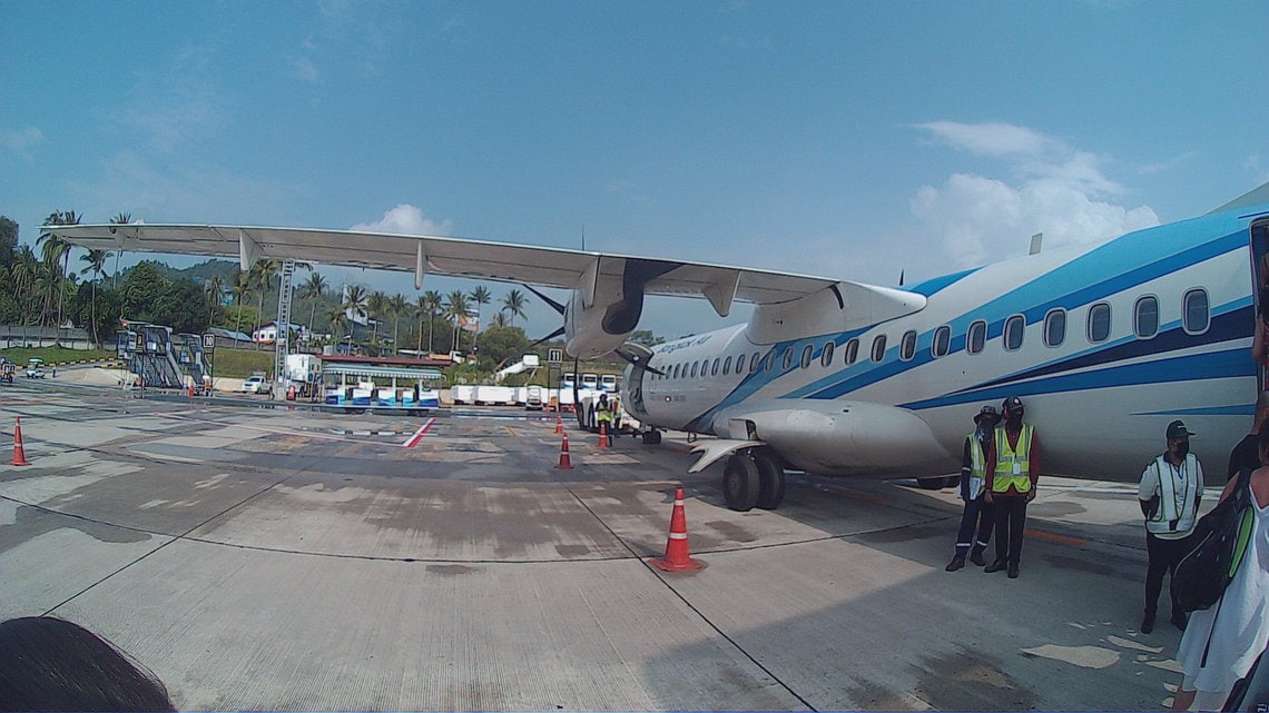 ATR 72 von Bangkok Airways von Koh Samui nach Bangkok ATR 72 von Bangkok Airways von Koh Samui nach Bangkok