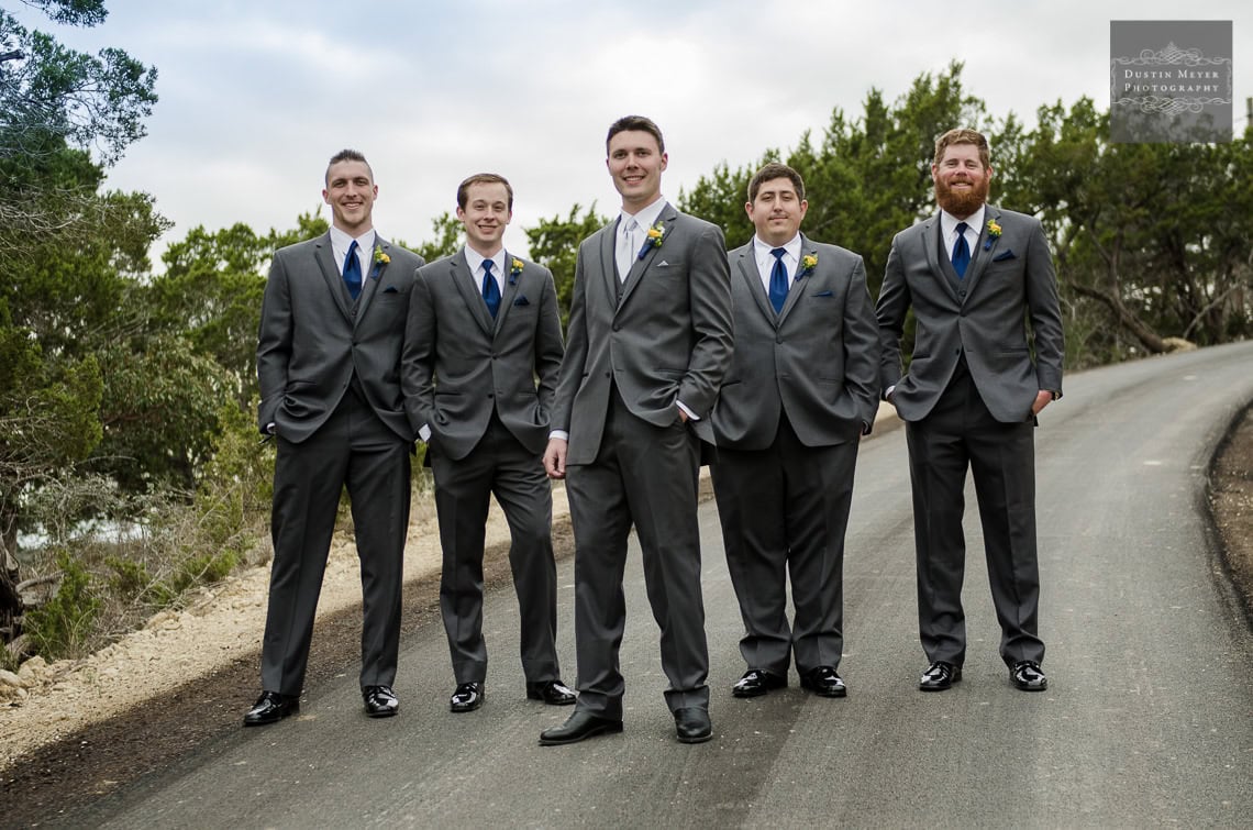 Austin Wedding Photographers groomsmen wedding suits and tie photography hill country wedding