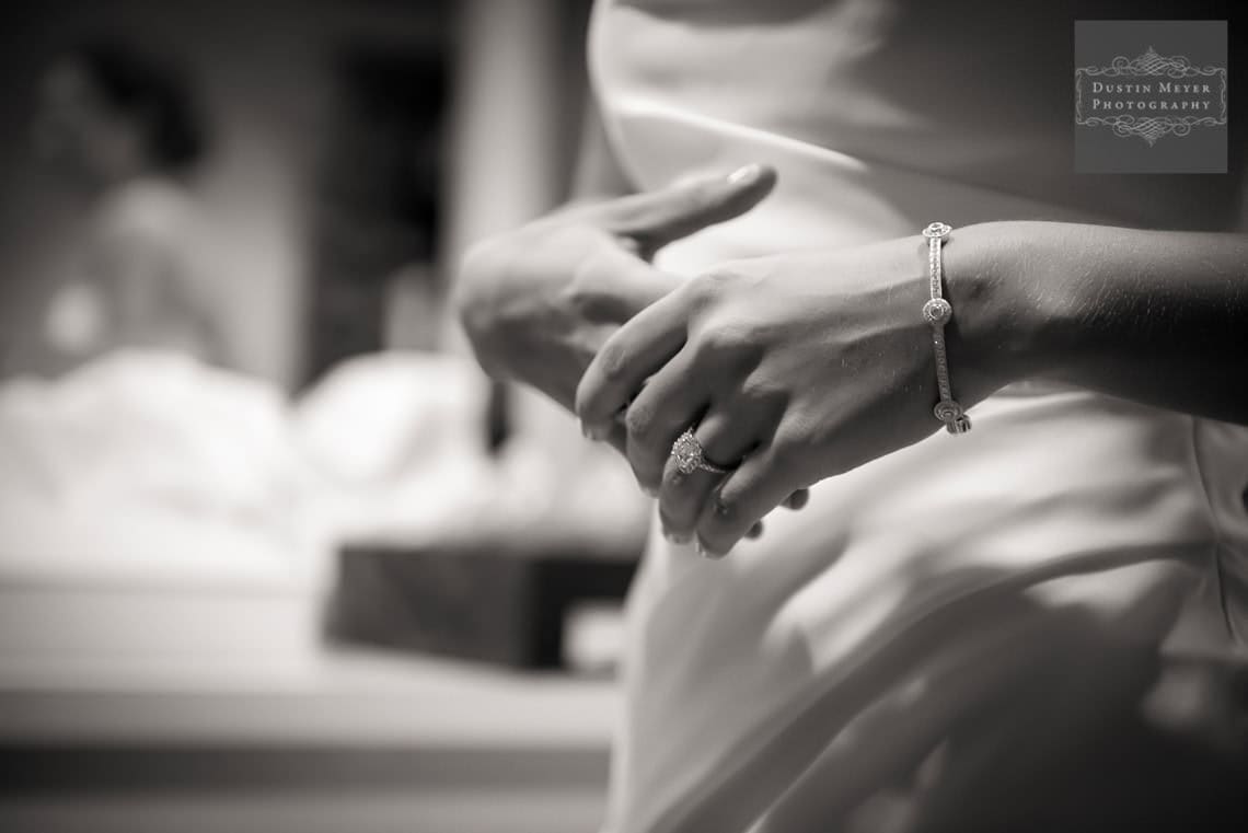 Austin Wedding Photographer engagement rings wedding bridal gown dress black and white