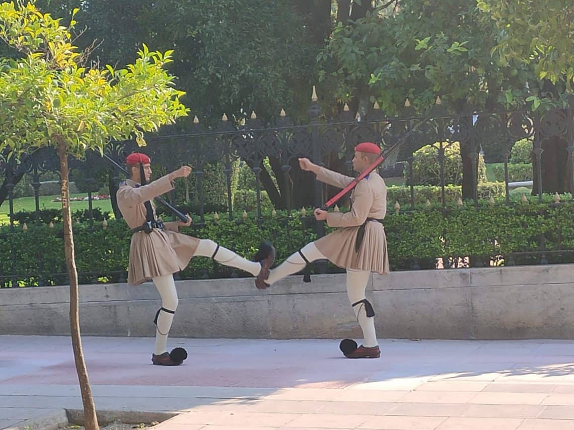 48 hours in Athens Changing of Guard