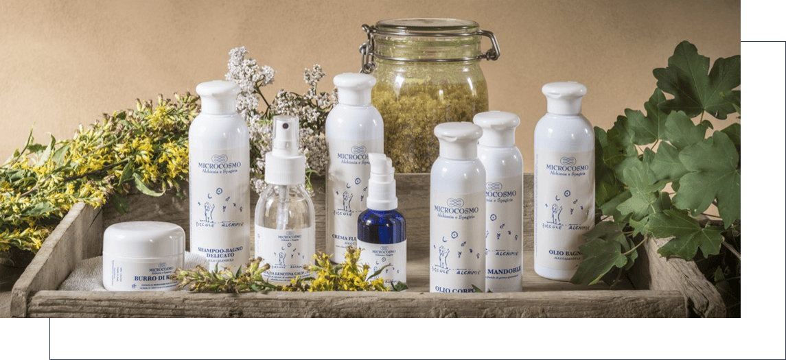 Microcosmo Alchimia Spagiria Cosmesi Naturale Prodotti Linea Bimbi