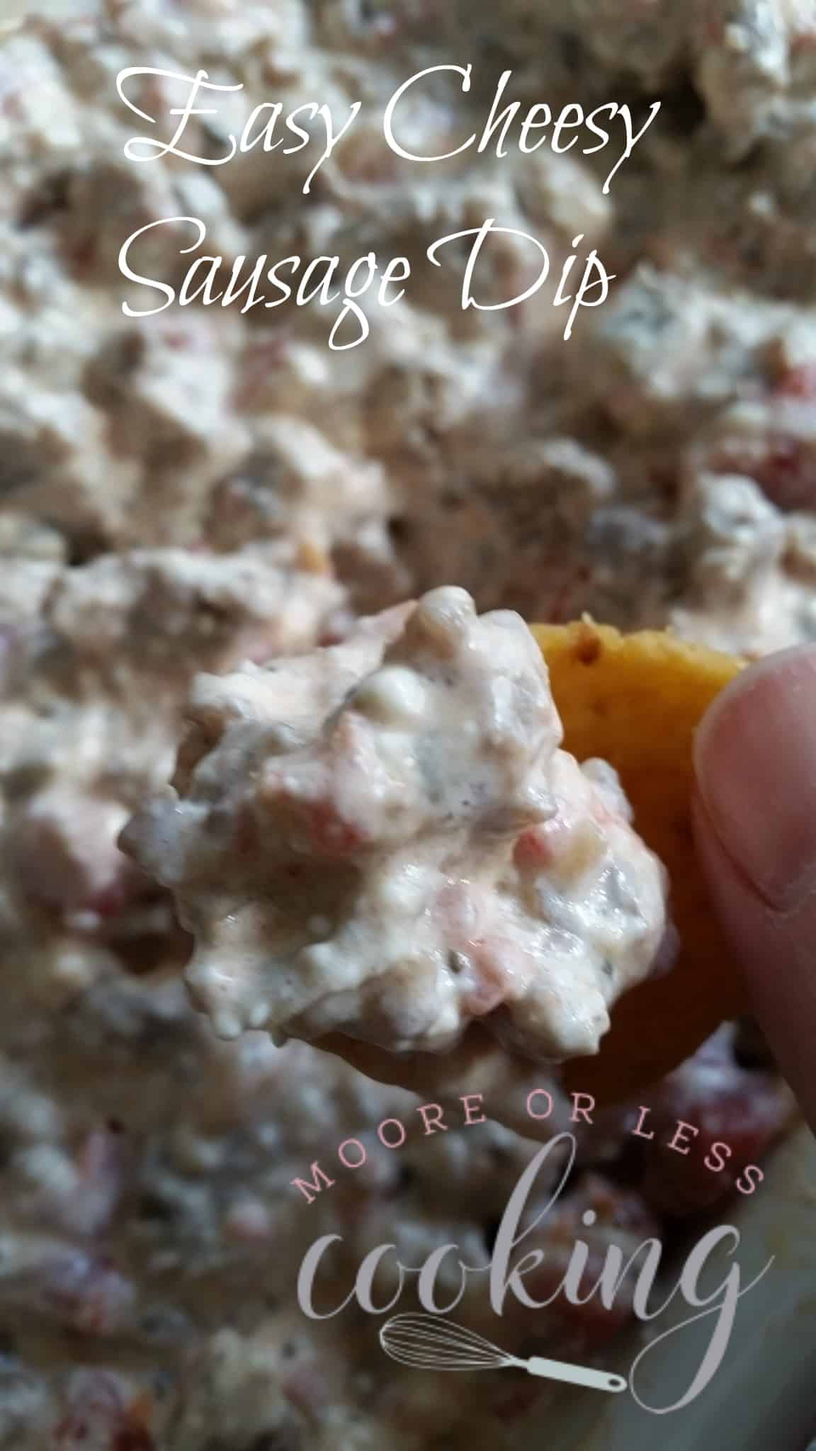 Easy Cheesy Sausage Dip