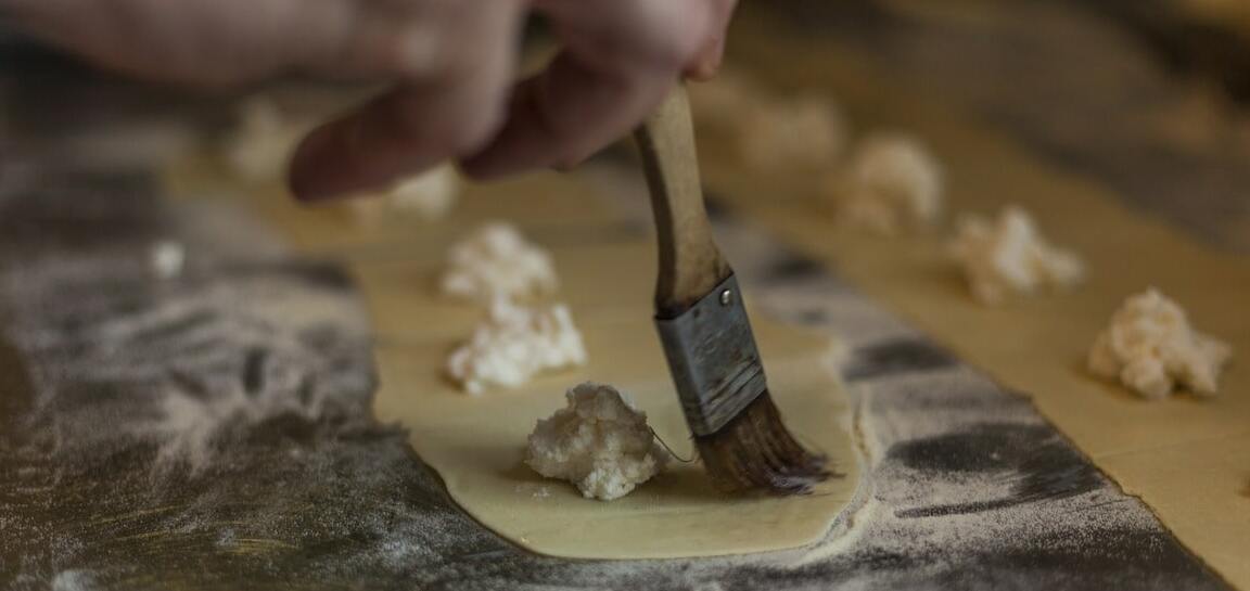 ravioli di ricotta fresca di bufala campana abbuffa