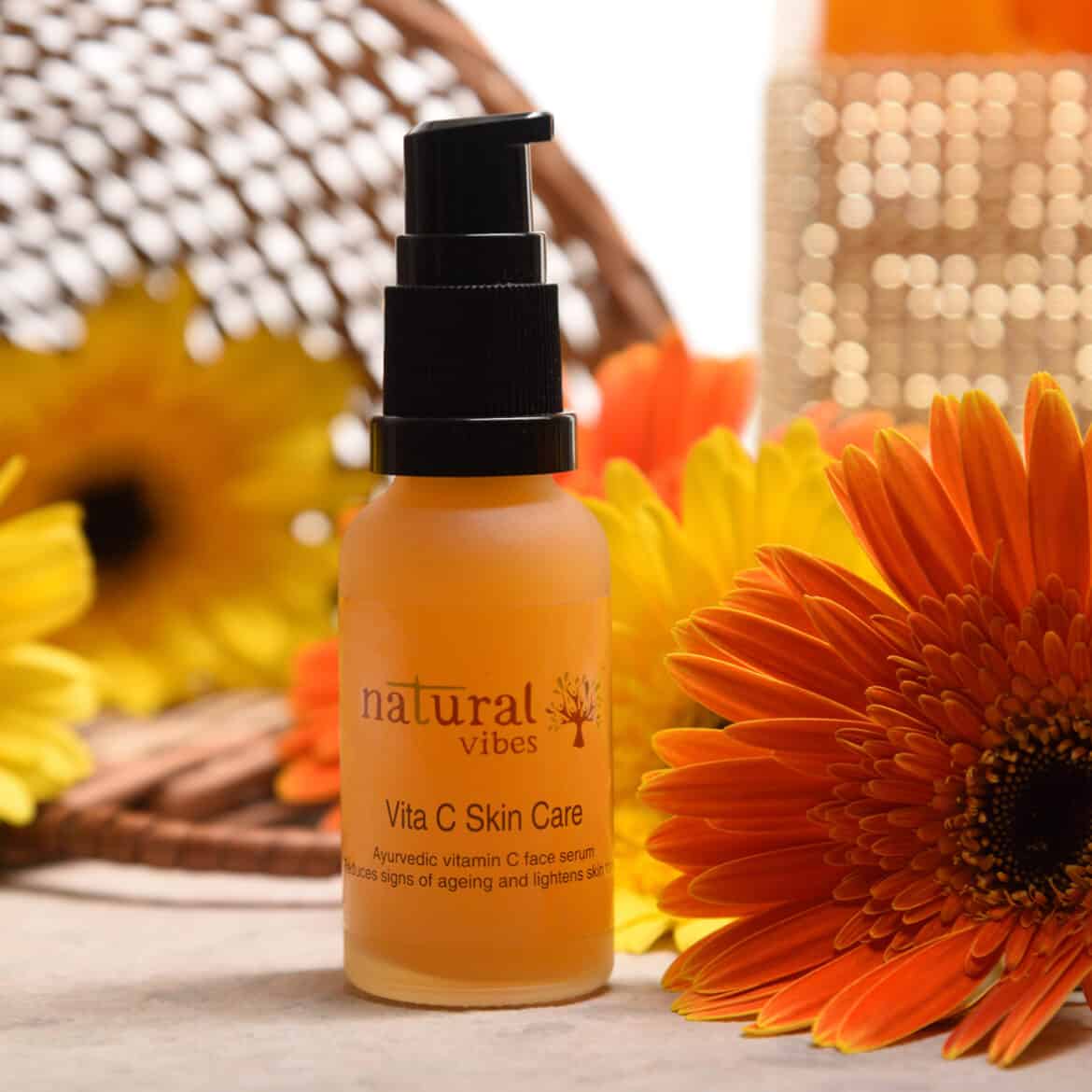 Natural Vibes Ayurvedic Vitamin C Skin Care Face Serum Natural Vibes Ayurvedic Vitamin C Skin Care Face Serum