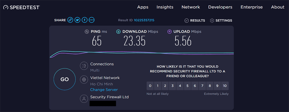 Chia sẻ trải nghiệm tài khoản NordVPN Premium 5 Tốc độ kết nối VPN trên tài khoản ExpressVPN premium