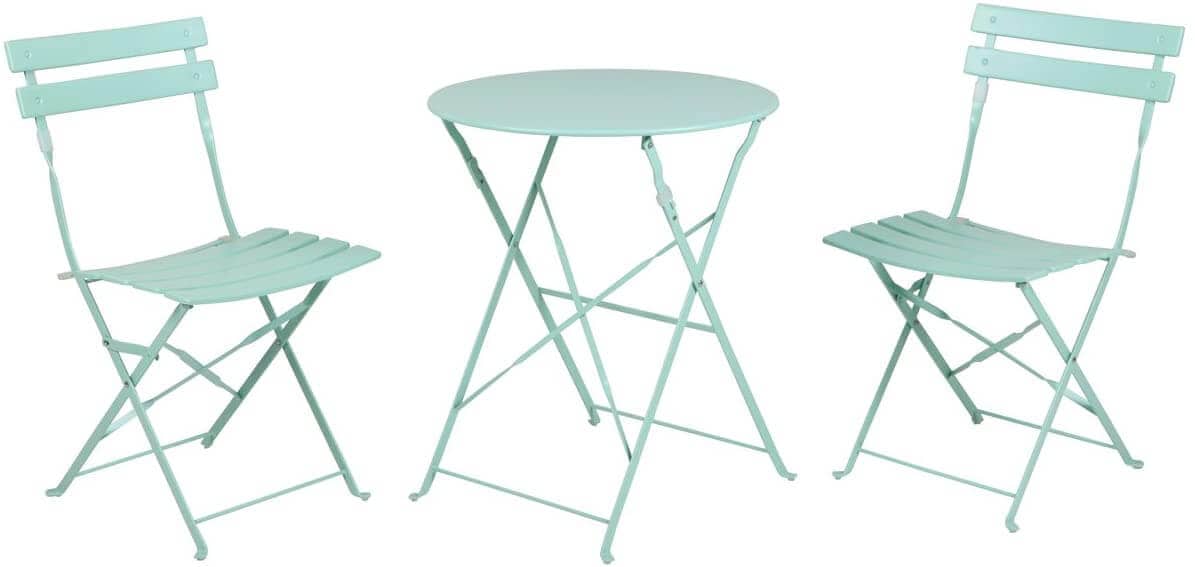 PREMIUM MINT GREEN FOLDING PATIO TABLE AND CHAIRS DESIGN IDEAS