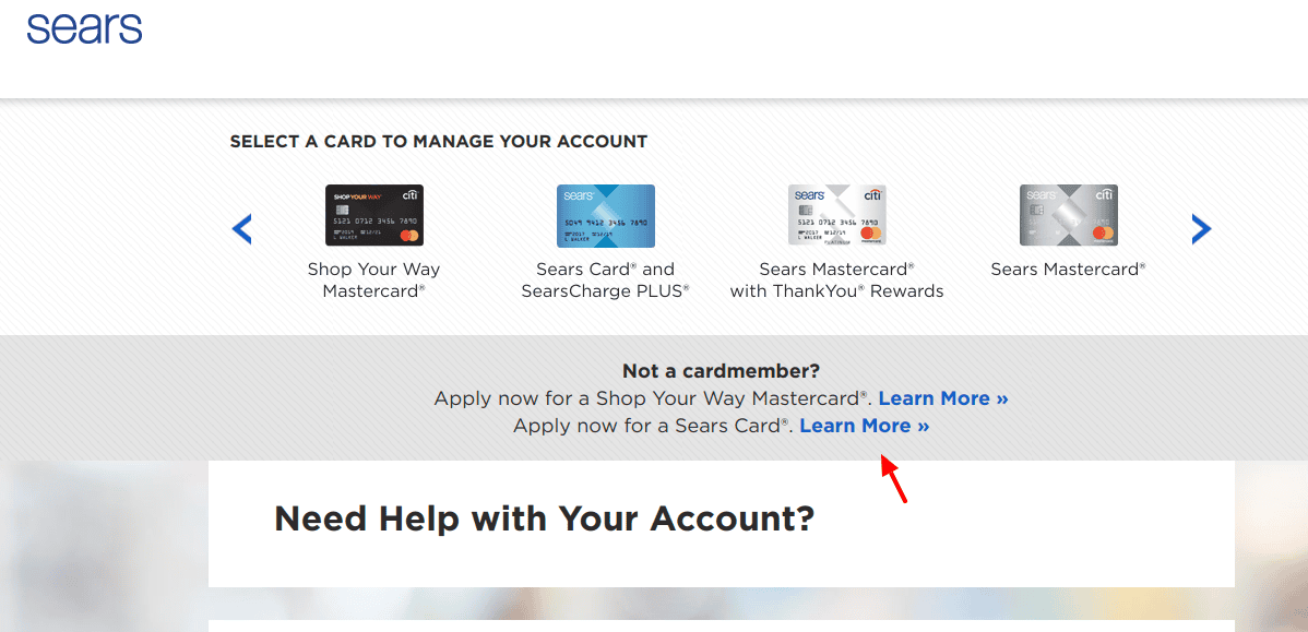 Login To Sears Credit Card Account Ladder Io