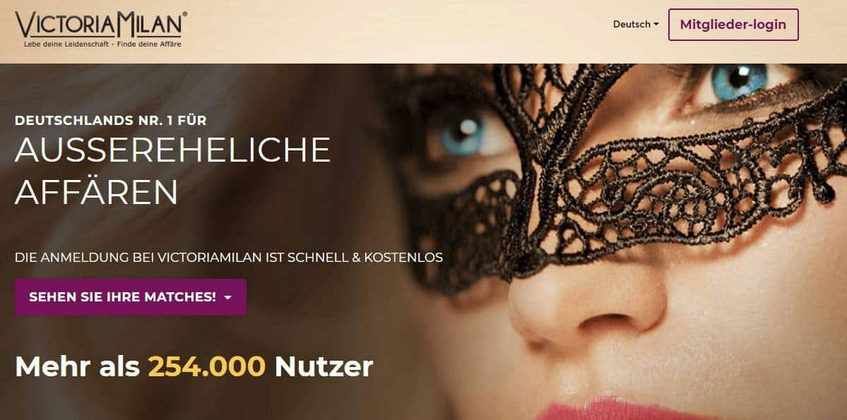 Dating Vergleich - Ihr neutraler und kritischer Wegweiser für erfolgreiches Online Dating 9 10 Jahre Victoria Milan – Casual Dating, Affären und Seitensprünge mit garantierter Anonymität