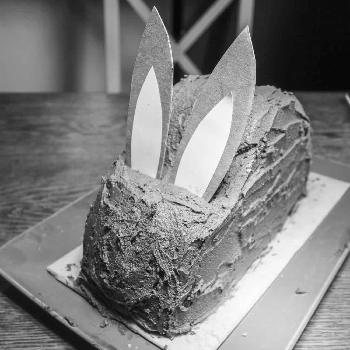 der fertige Osterhasenkuchen