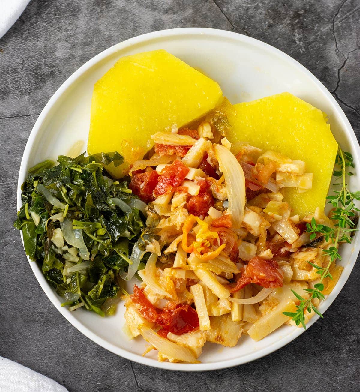 Vegan Jamaican Salt Fish Healthier Steps