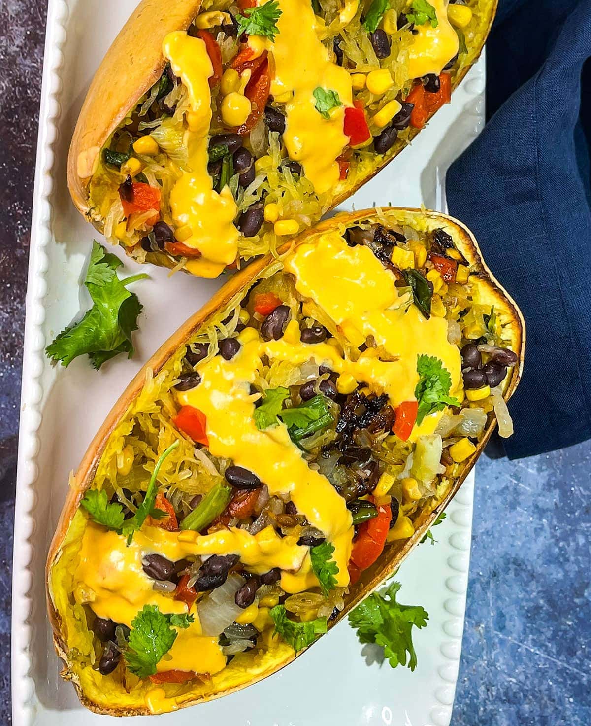 Stuffed Spaghetti Squash Bowls Healthier Steps