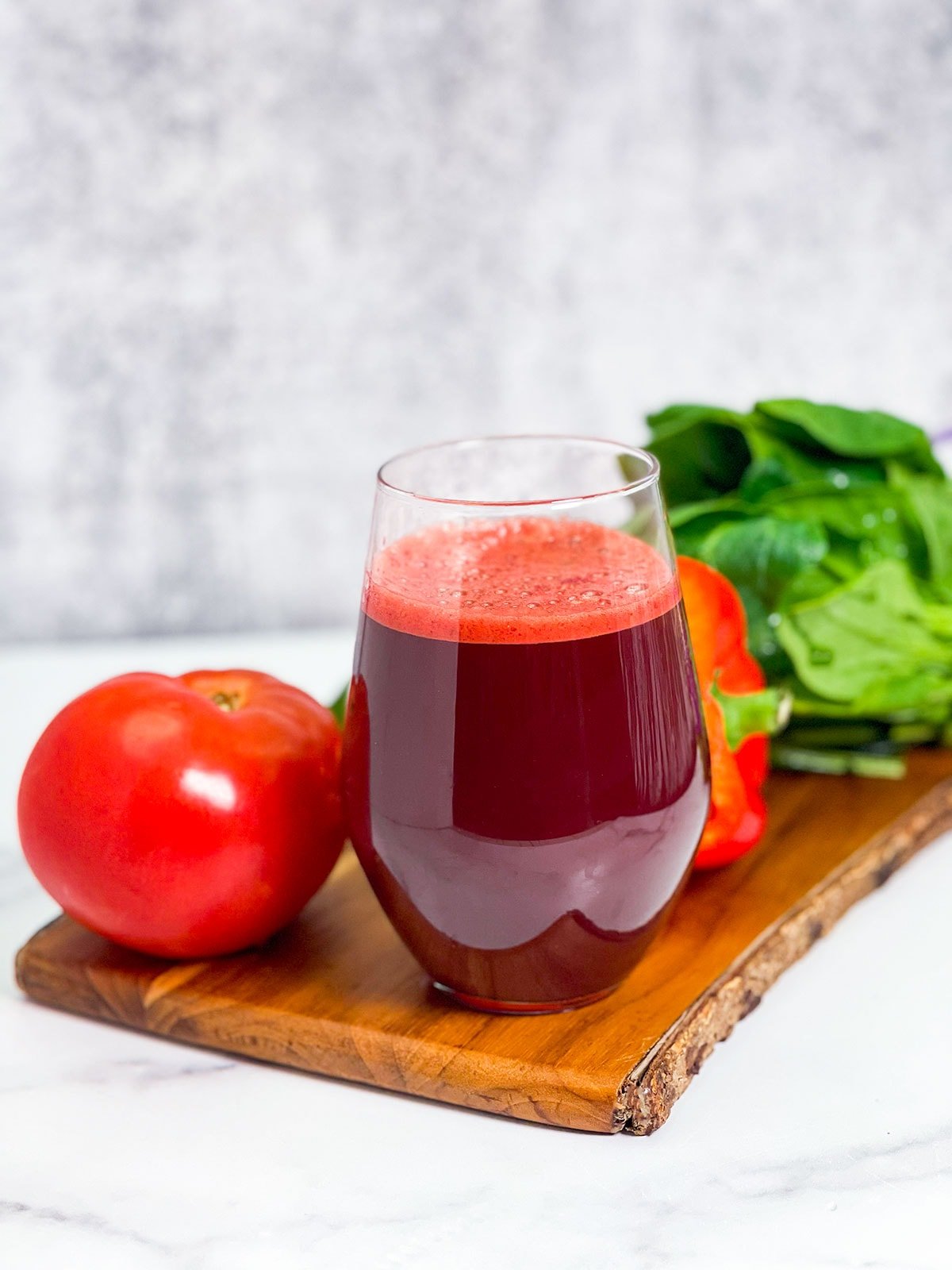 Homemade V8 Juice Healthier Steps Stir in the spirulina and serve chilled. homemade v8 juice