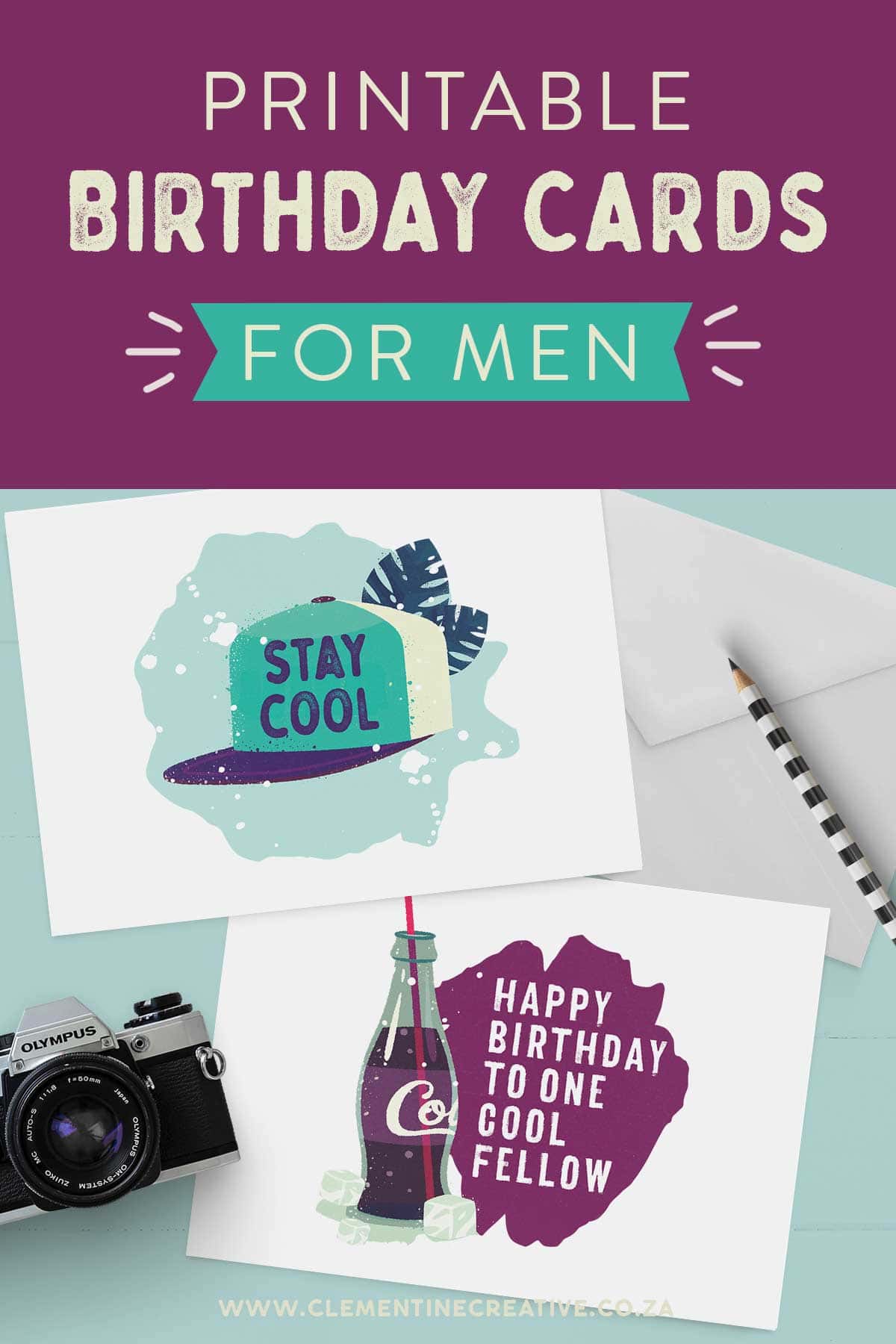 Printable Birthday Cards For Him Premium Stay Cool