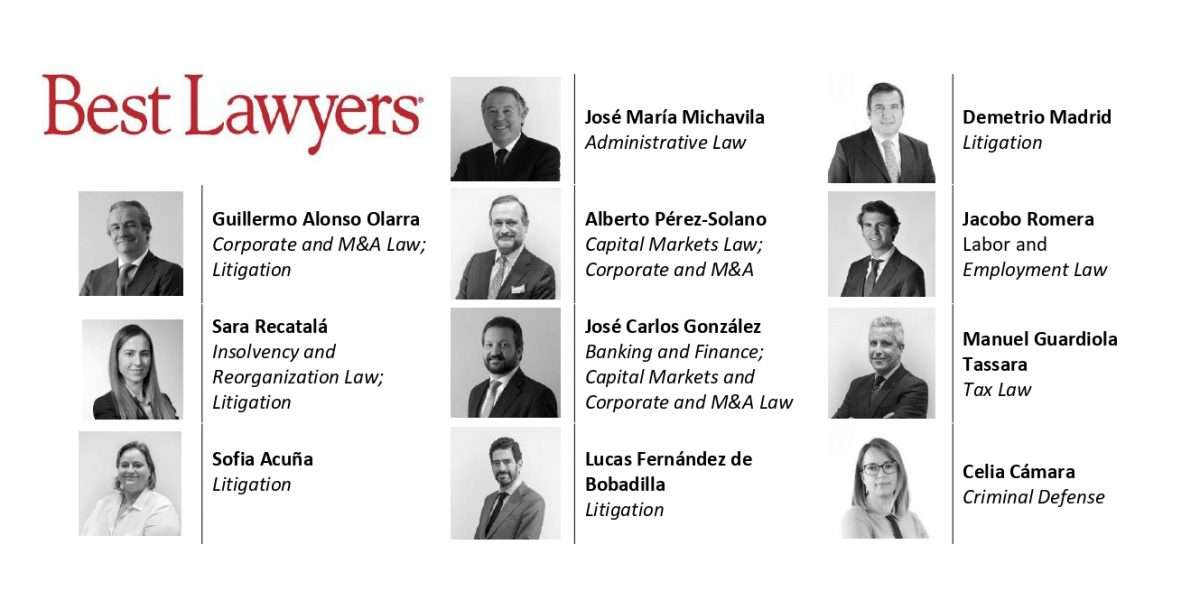 11 SOCIOS DE MA ABOGADOS RECONOCIDOS POR SU PROFESIONALIDAD EN EL DIRECTORIO INTERNACIONAL BEST LAWYERS