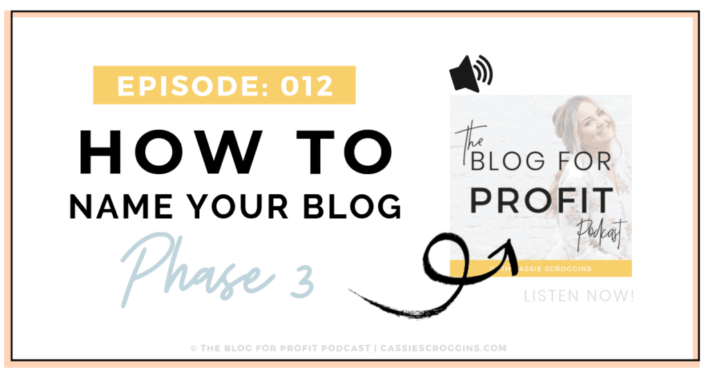 how to name your blog