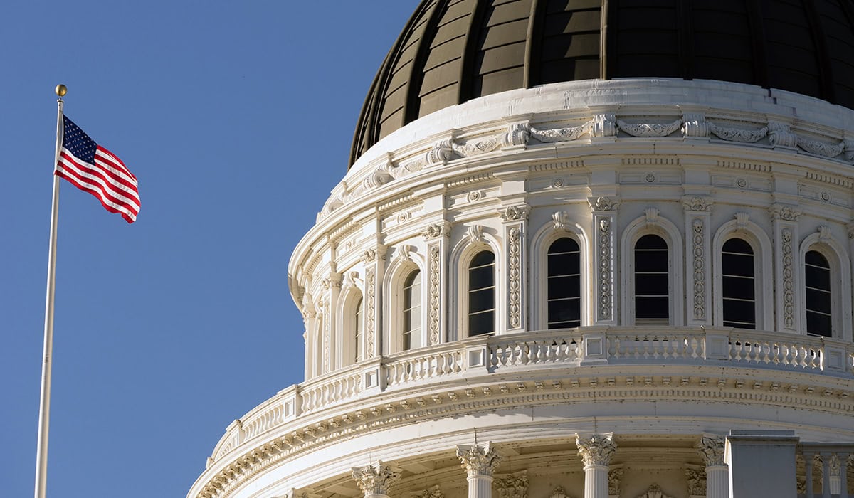 Downtown Sacramento California Capital Dome Building