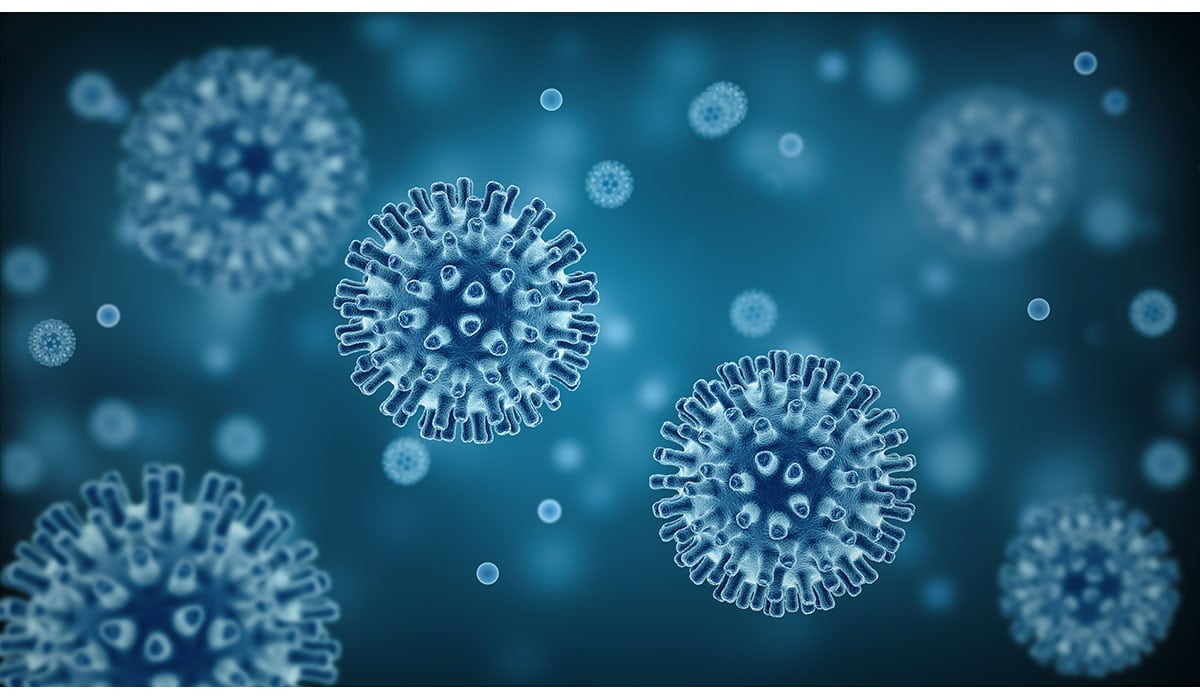 Bacterial Cell Or Virus, 3d Generated View From Microscope.