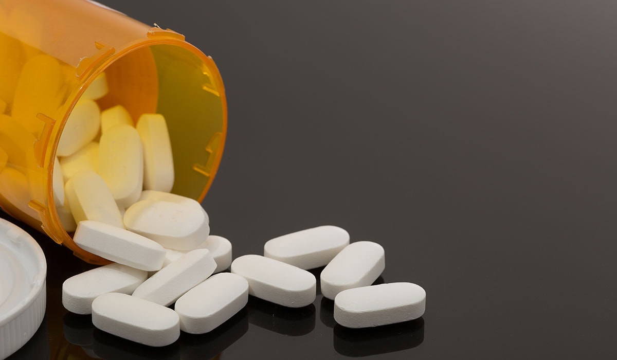 Pills Spilled Out On Table