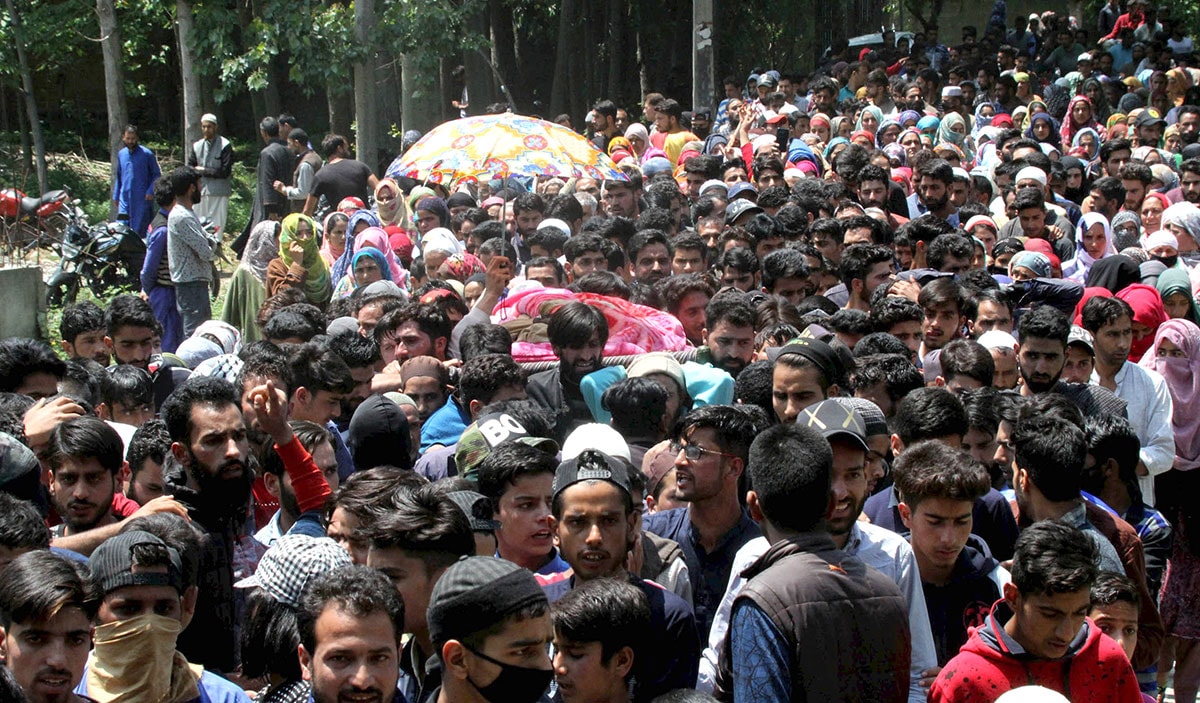 Funeral-of-a-militant. Blood In Hunger Story