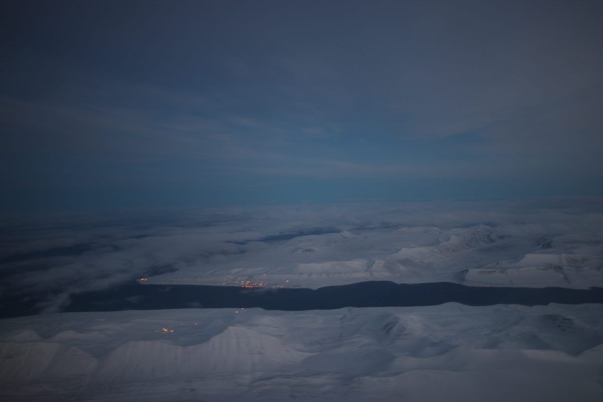 Flug in die Arktis. Mit SAS von Tromsø nach Spitzbergen Flug in die Arktis