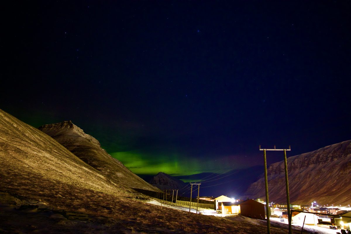 Nordlichter in Longyearbyen Spitzbergen Nordlichter in Longyearbyen - Spitzbergen
