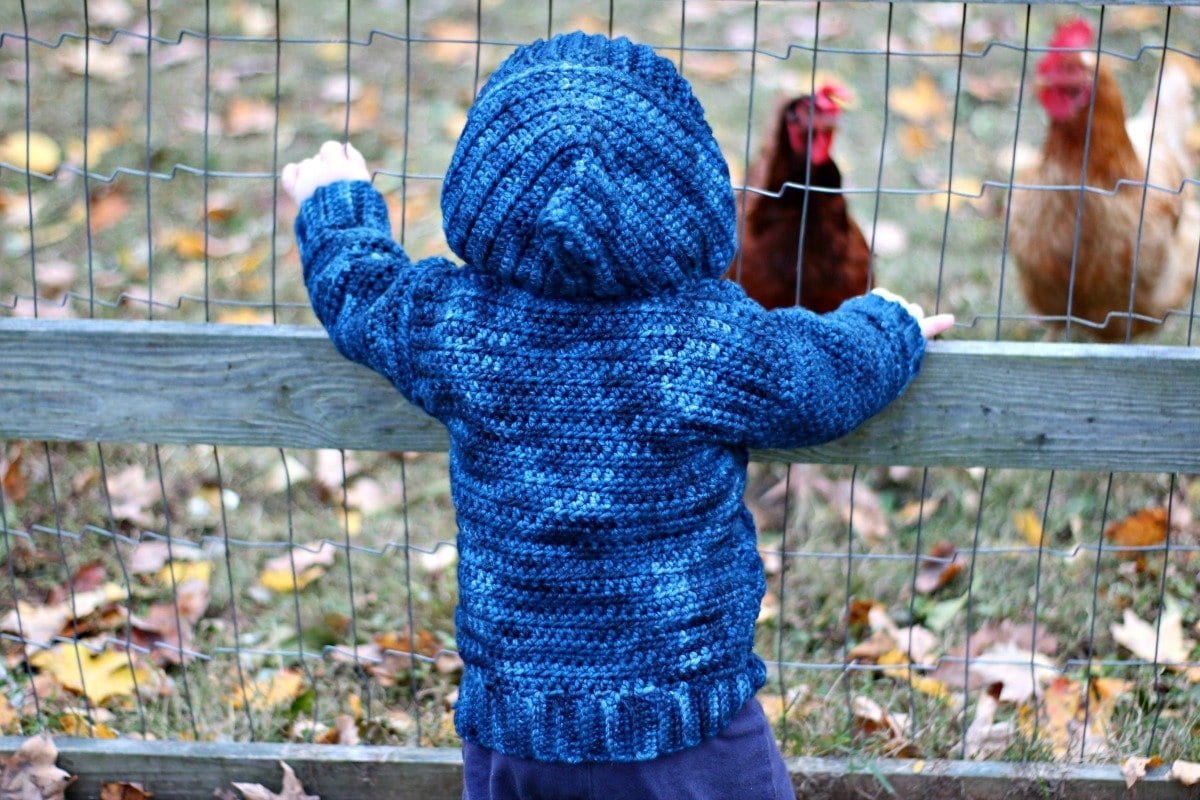 Comfy Cabled Hoodie - Free Crochet Pattern