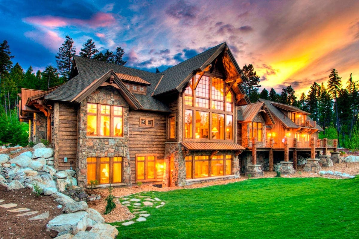 luxury ski homes, modern rustic architecture