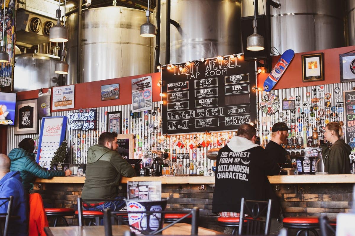 Oskar Blues Brewery's Tasty Weasel taproom in Longmont, Colorado (circa 2018)