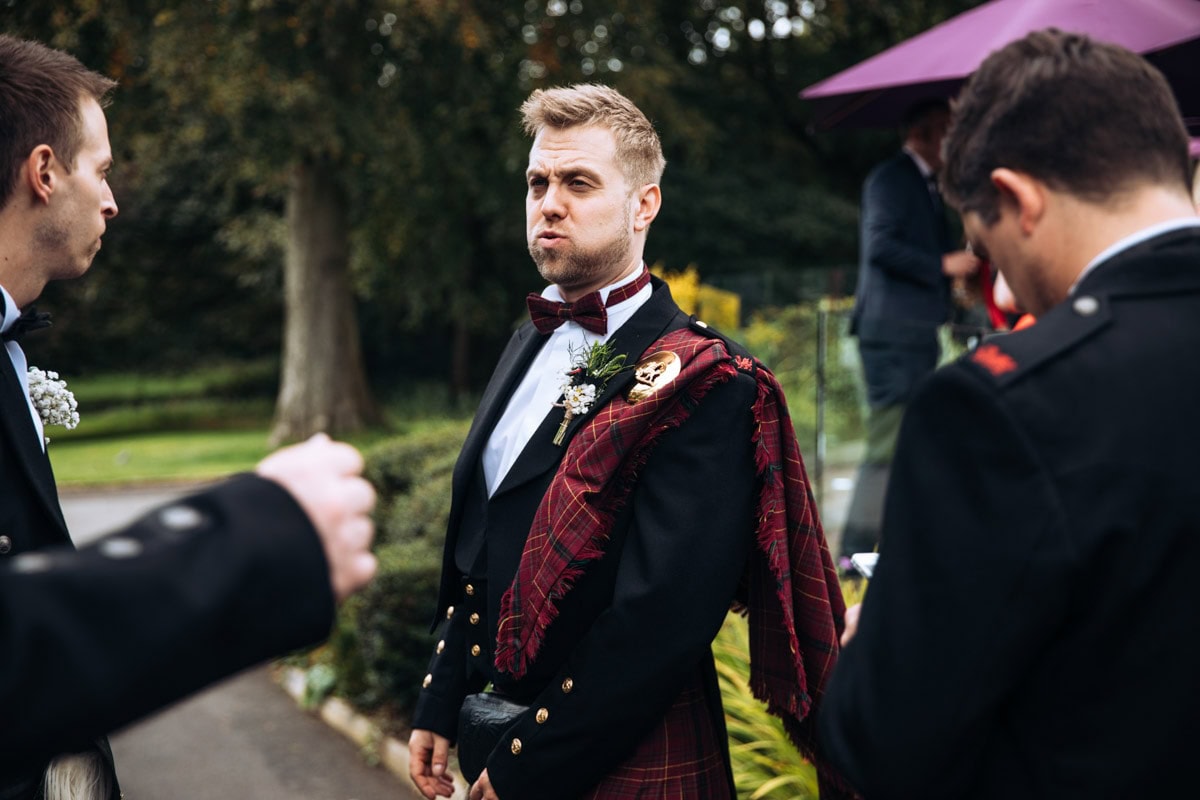 groom looking dapper
