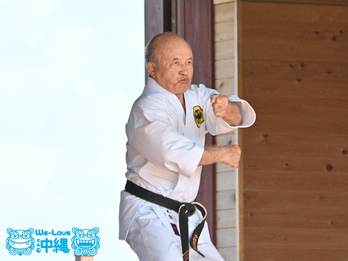 2019空手の日奉納演武沖縄県空手道、連合会会長国際沖縄少林流聖武館空手道協会会長島袋善保