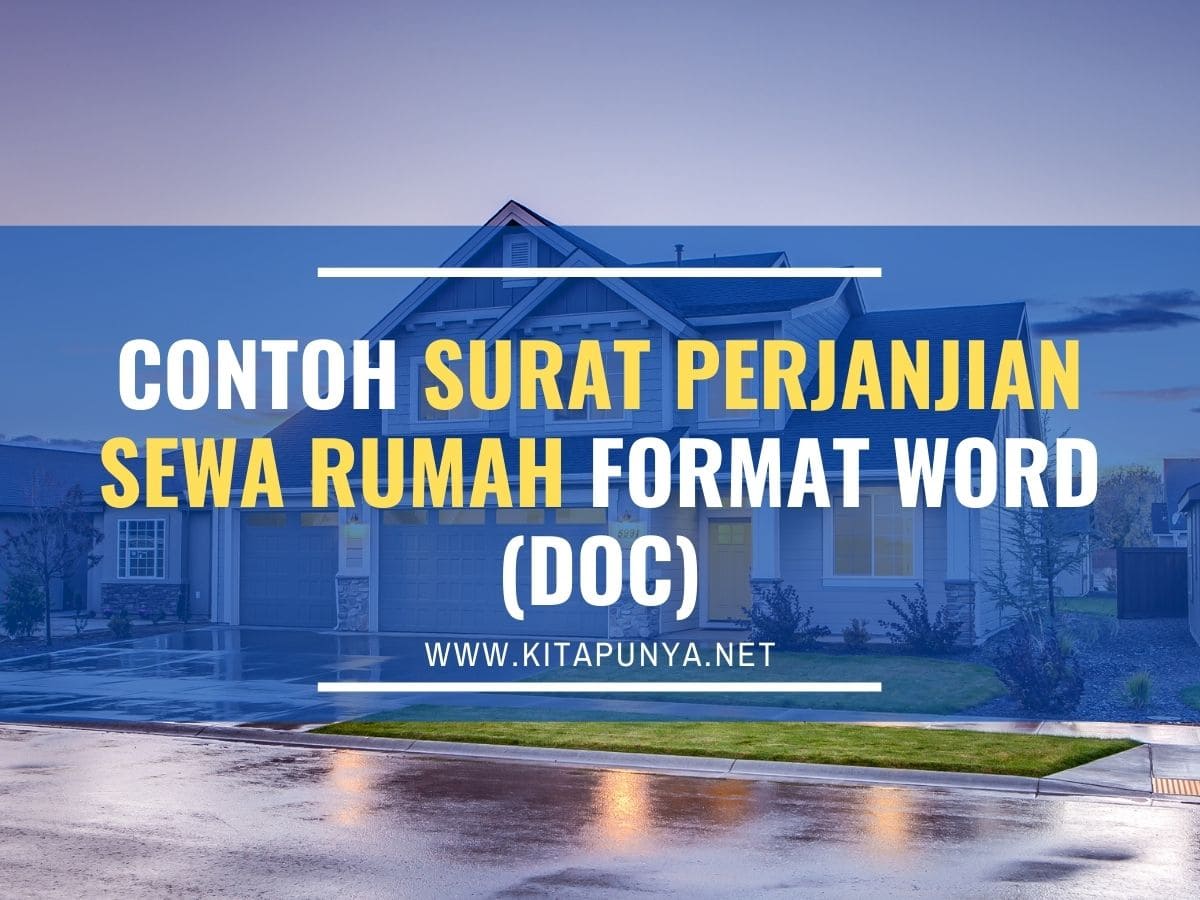 Surat Perjanjian Sewa Rumah Word