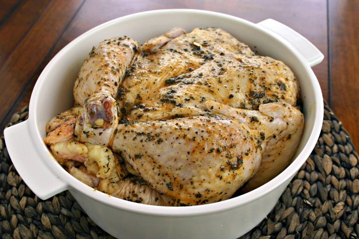 Sweet Basil Roasted Chicken | Life, Love, and Good Food