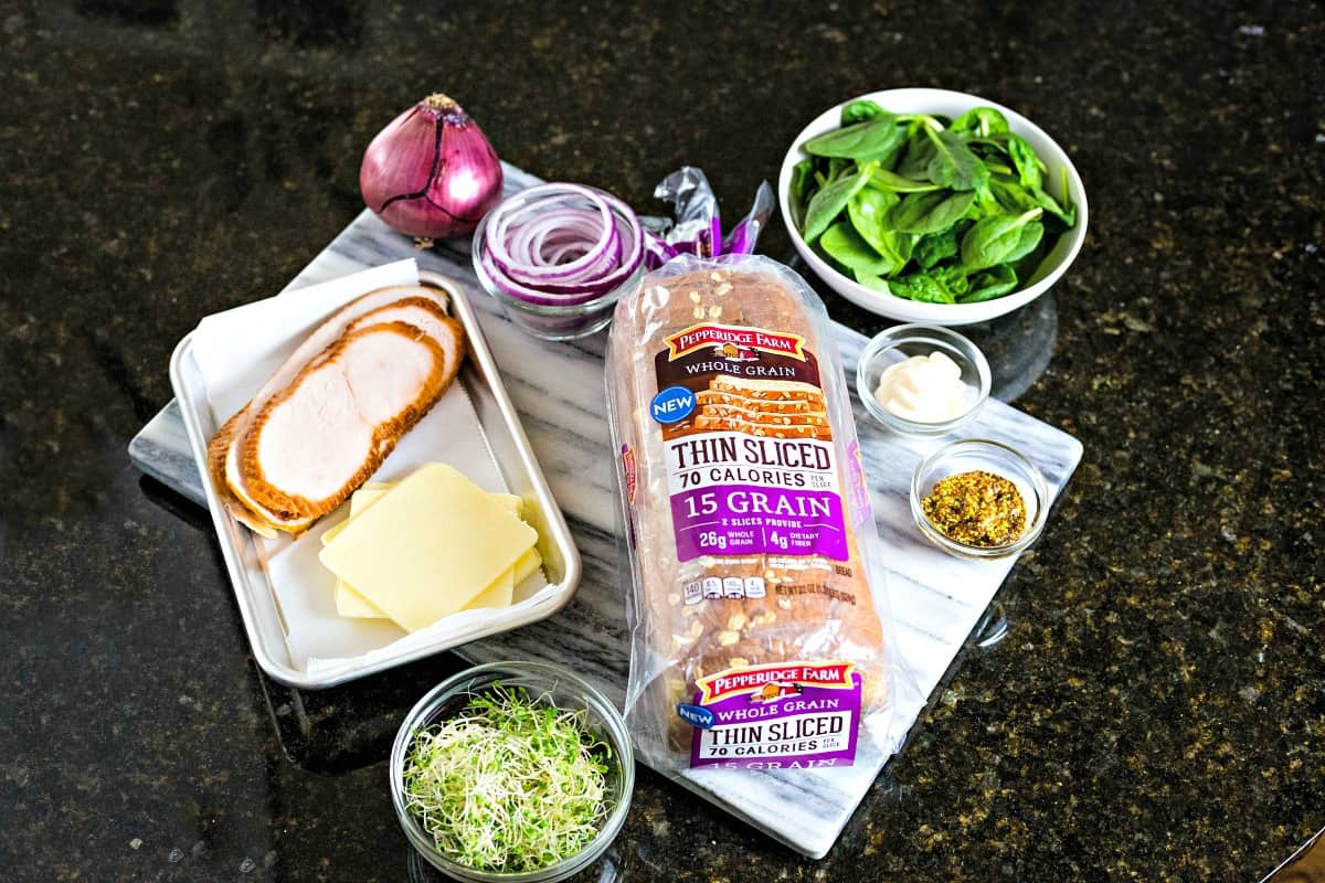 ingredients for sandwiches