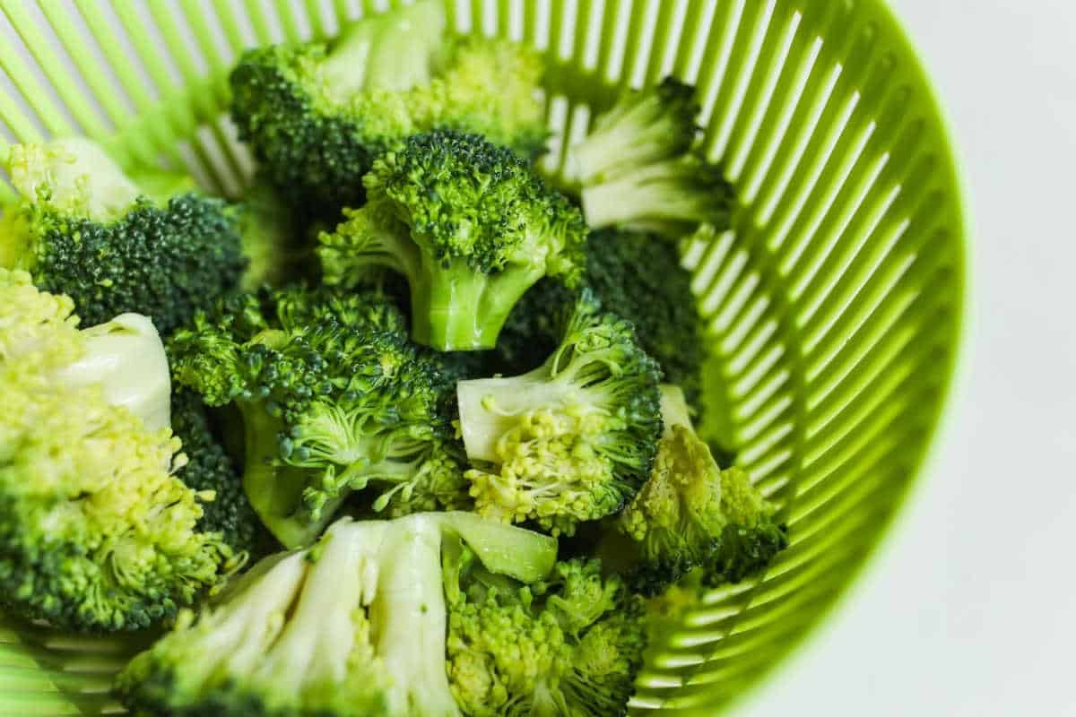 a basket of broccoli