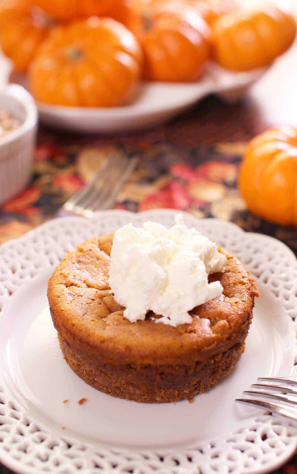 Easy Pumpkin Pie Recipe | Single Serving | One Dish Kitchen