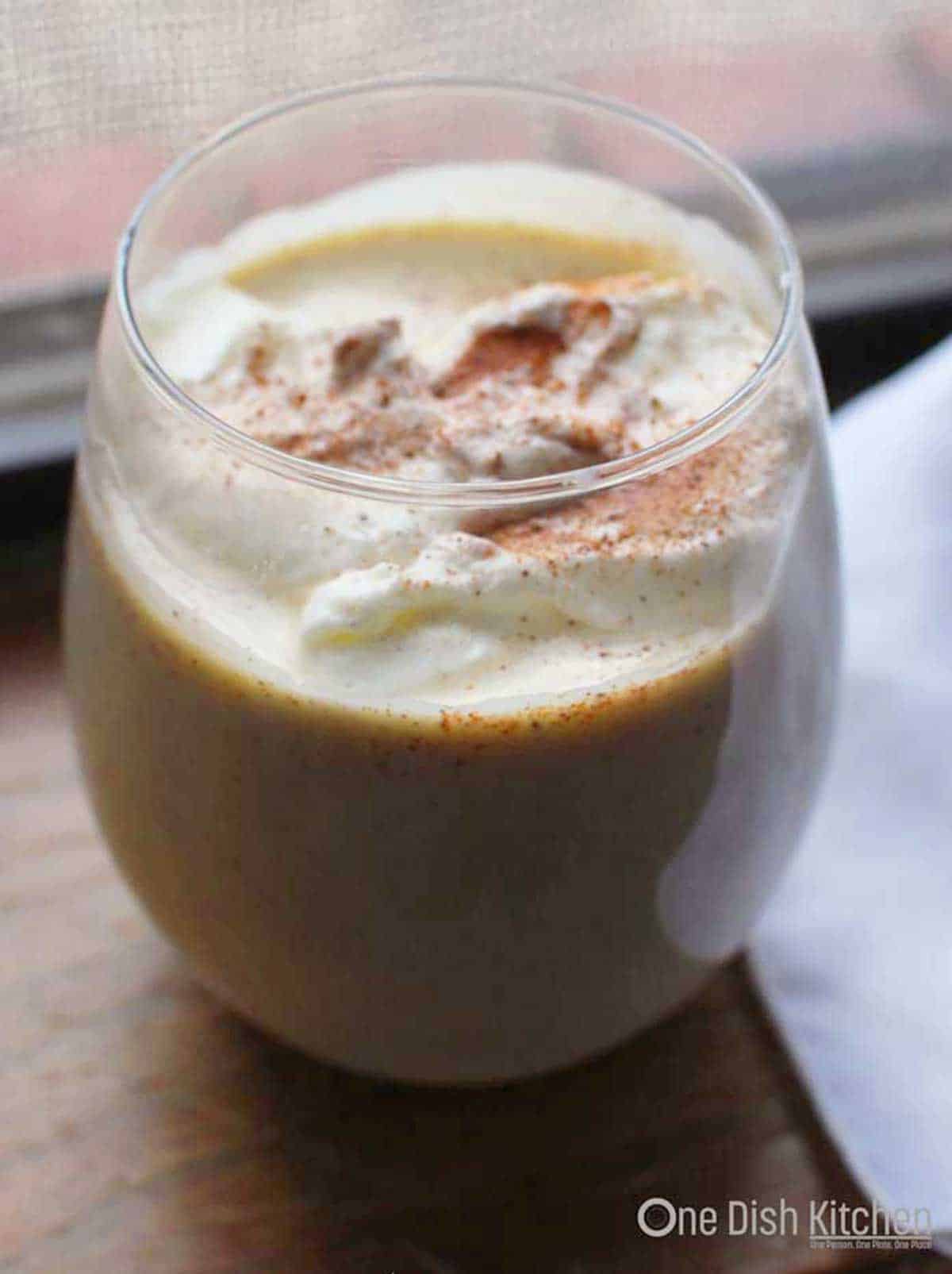 Homemade Eggnog For One One Dish Kitchen