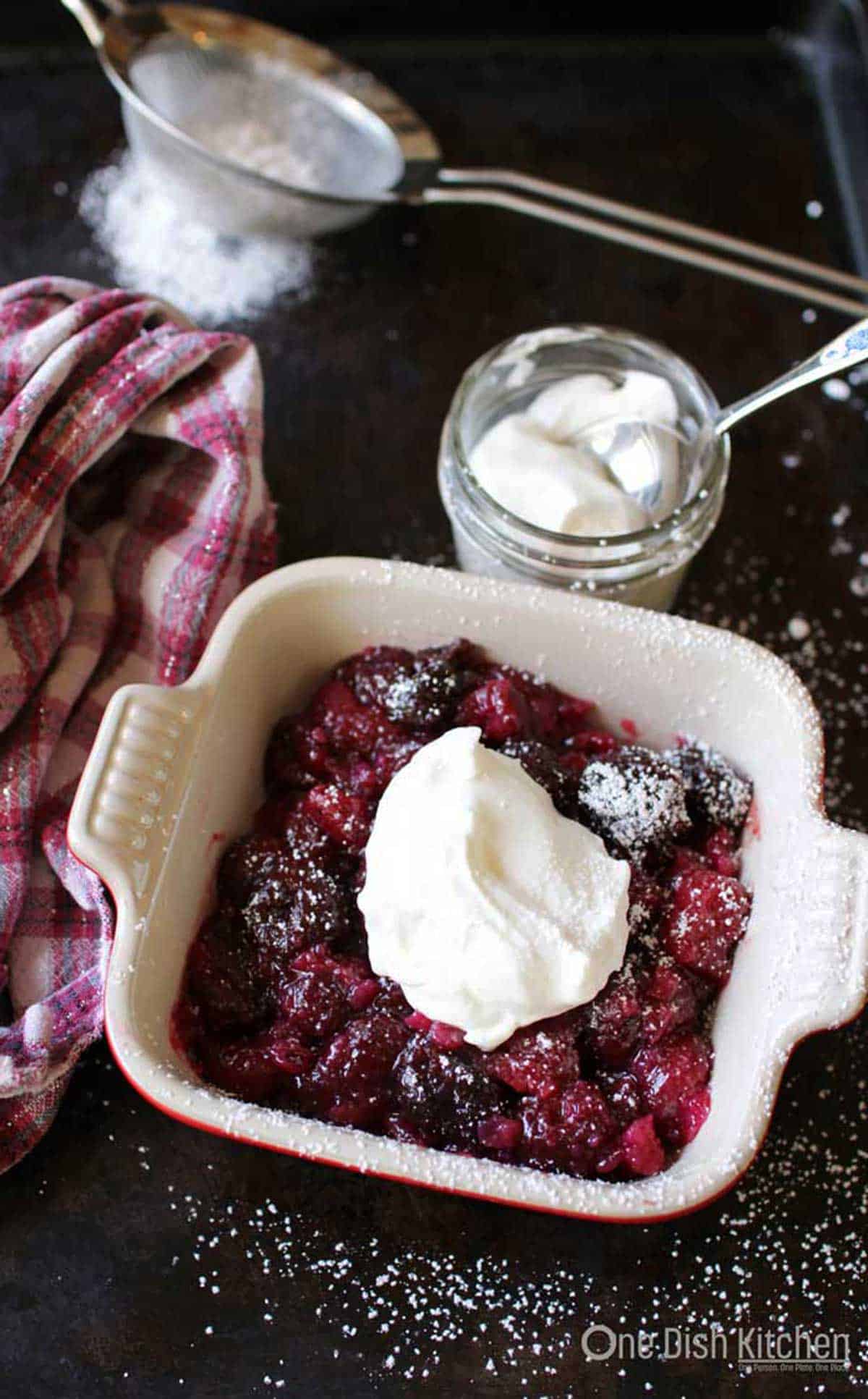 cherry pie made with a pie crust recipe which makes one single pie | one dish kitchen