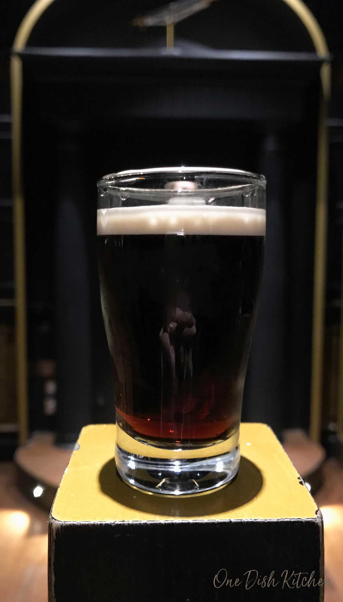 A glass of Guinness stout | one dish kitchen