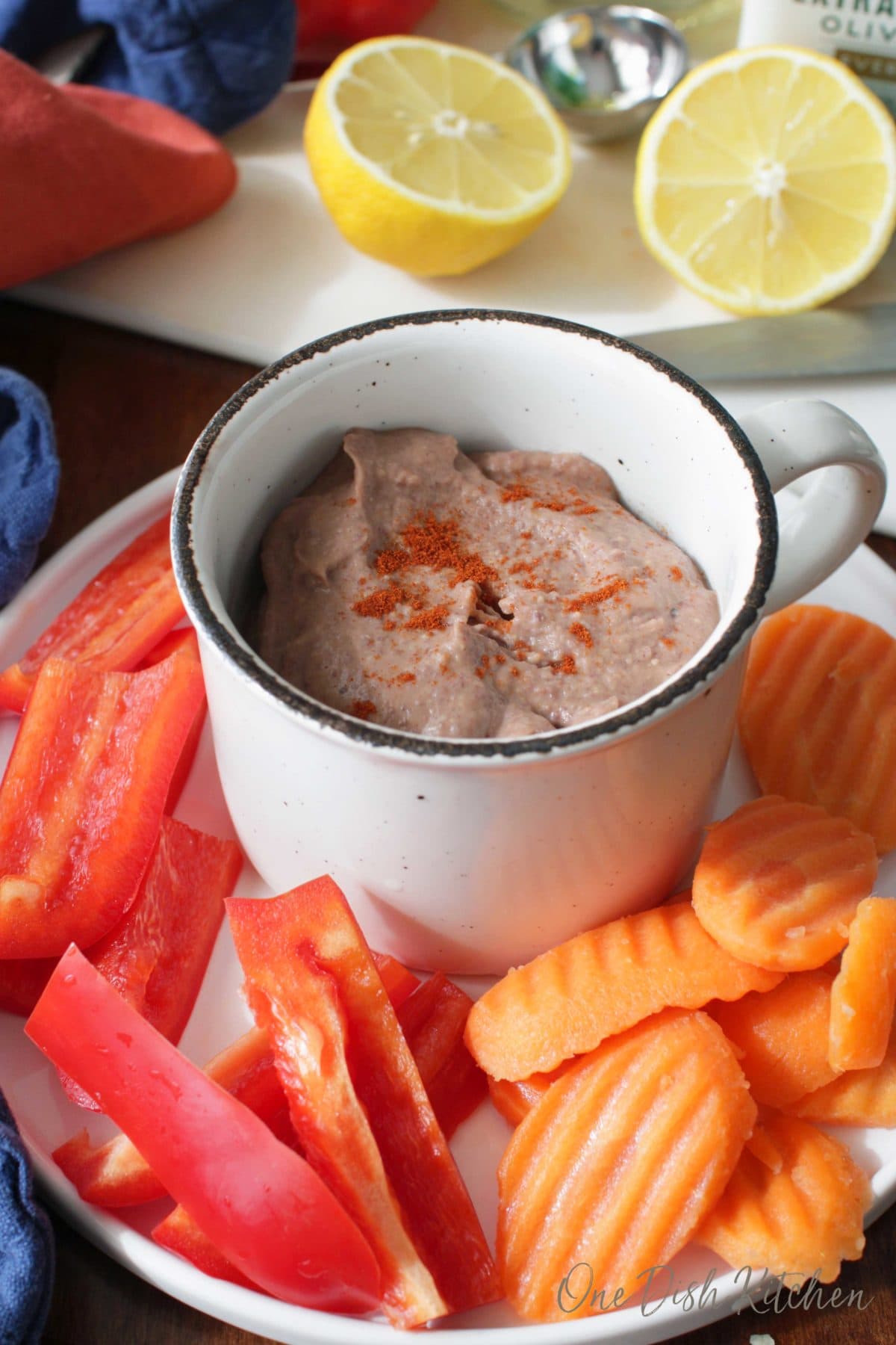 Black Bean Hummus Recipe Small Batch One Dish Kitchen