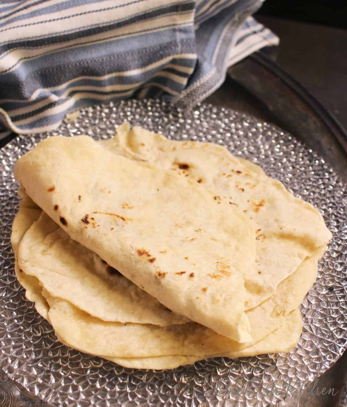 Small Batch Flour Tortilla Recipe One Dish Kitchen