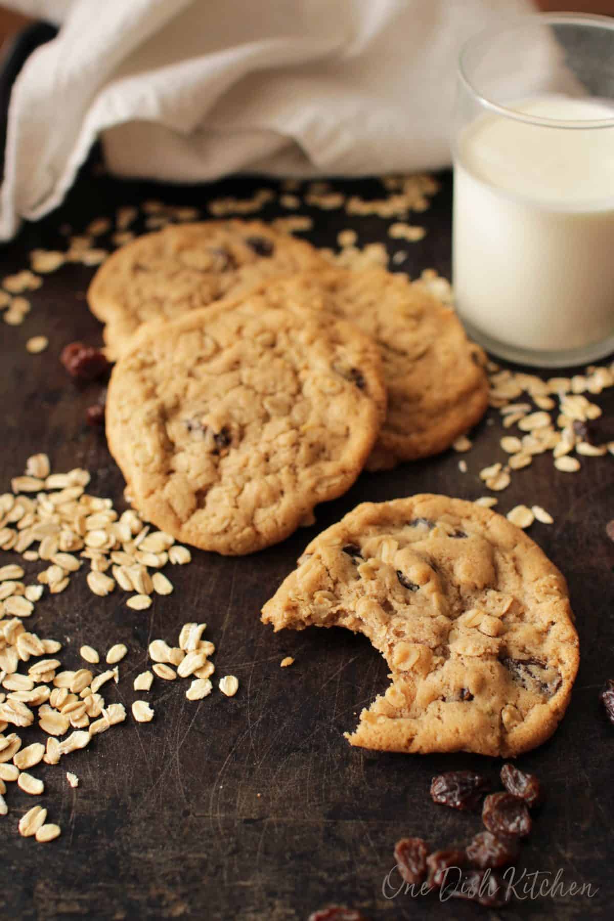 Small Batch Oatmeal Cookies Recipe One Dish Kitchen