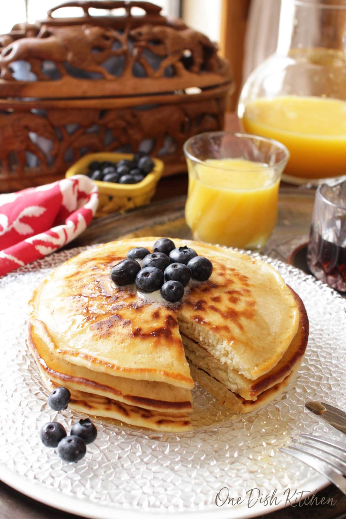 Pancake Recipe For One Fluffy And Delicious One Dish Kitchen