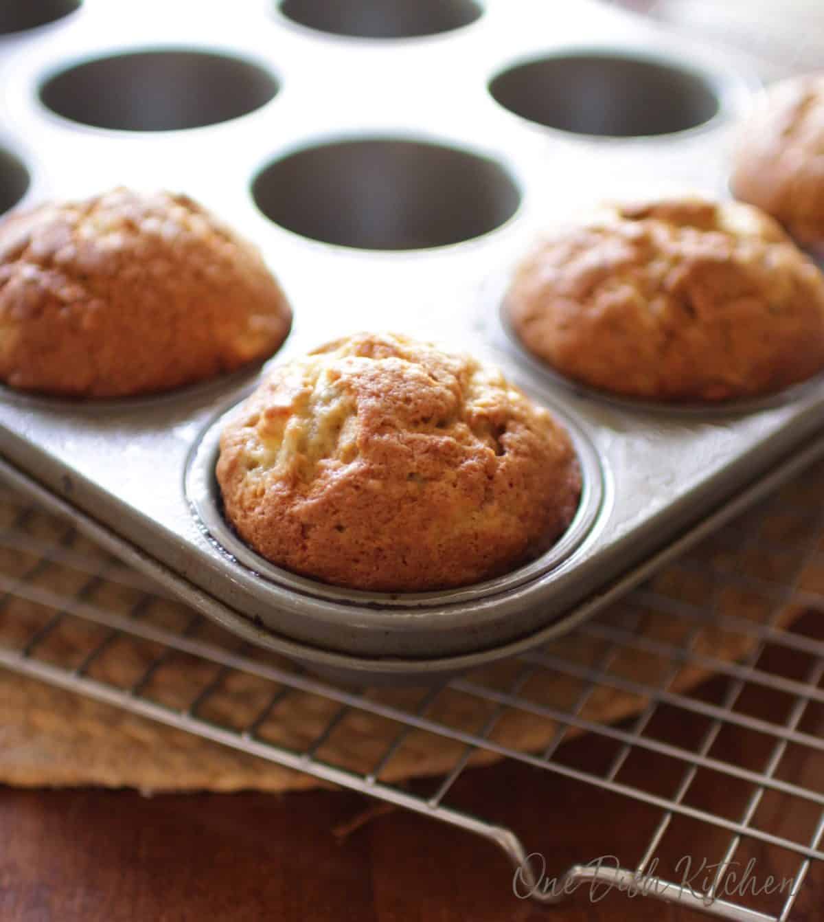 Easy Banana Muffins Recipe Small Batch One Dish Kitchen