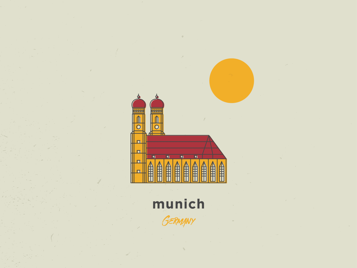 my illustration of munich, germany