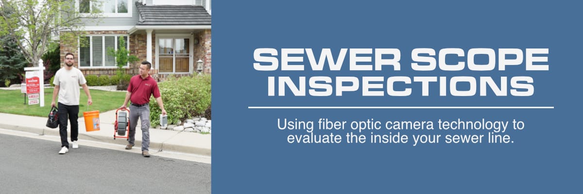 Sewer Scope Banner Design Sewer Scope Inspections Colorado Denver Boulder Fort Collins