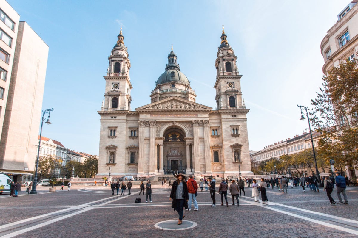 St. Stephen's Basilica Budapest view from the ground